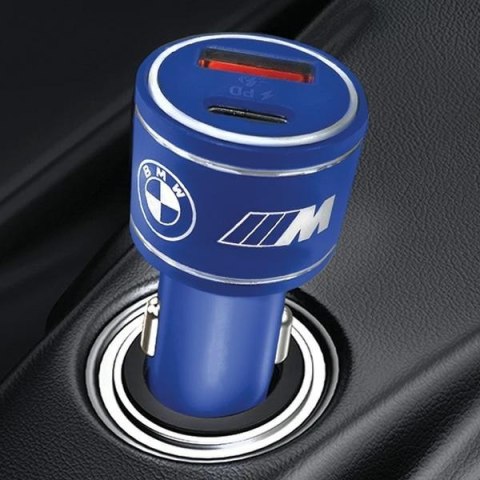 Ladowarka samochodowa 20W PD-QC 3.0 Fast Charging niebieska Ladowarka samochodowa 20W PD-QC 3.0 Fast Charging niebieska