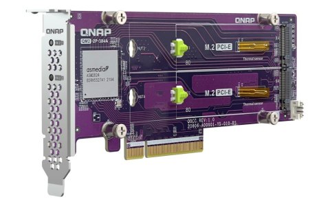 Karta rozszerzeń QM2-2P-384A Dual M.2 PCIe SSD Karta rozszerzeń QM2-2P-384A Dual M.2 PCIe SSD