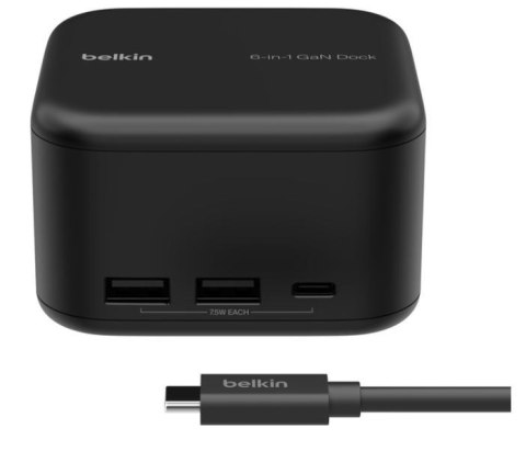 Stacja Dokująca GaN 6w1 USB-A USB-C Eth HDMI PD Stacja Dokująca GaN 6w1 USB-A USB-C Eth HDMI PD