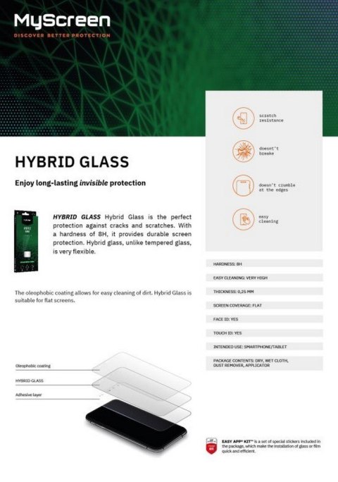 Szkło hybrydowe HybridGlass iPhone 12/12 Pro 6,1 cala Szkło hybrydowe HybridGlass iPhone 12/12 Pro 6,1 cala