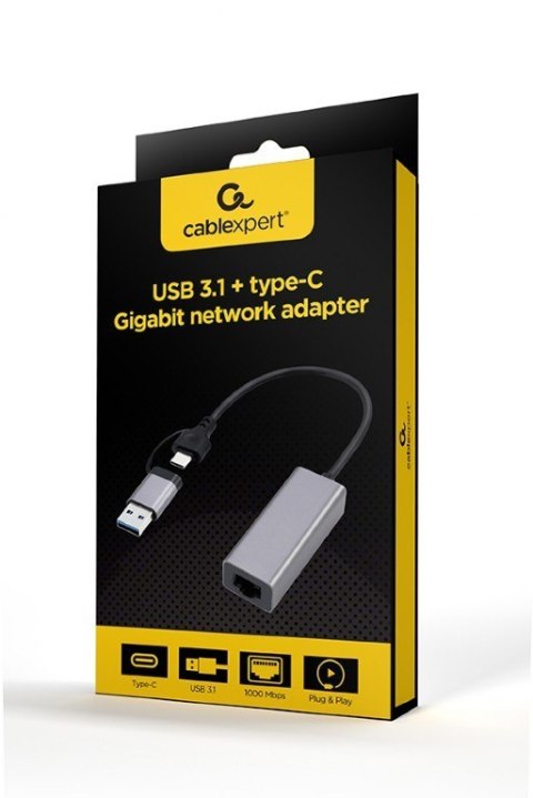 Karta sieciowa USB 3.1 USB-A/USB-C Karta sieciowa USB 3.1 USB-A/USB-C