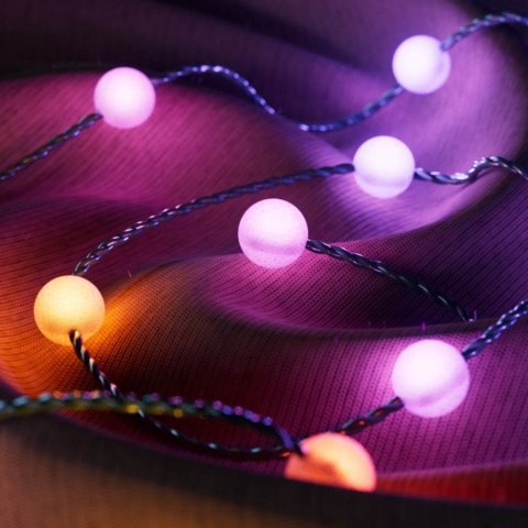 Inteligentne lampki dekoracyjne Strings USB-C (Candies) 200 LED RGB, perły, zielony przewód, 12 m Inteligentne lampki dekoracyjne Strings USB-C (Candies) 200 LED RGB, perły, zielony przewód, 12 m