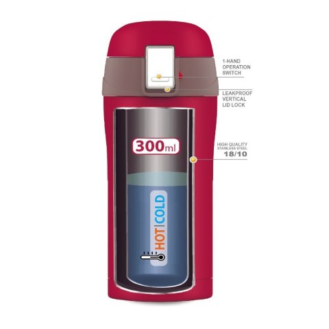Kubek termiczny 300 ml Pretty MR-1643-30C Czerwony Kubek termiczny 300 ml Pretty MR-1643-30C Czerwony