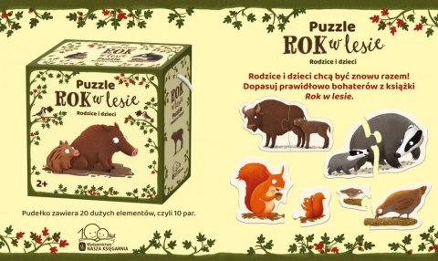 Puzzle Rok w Lesie. Rodzice i dzieci Puzzle Rok w Lesie. Rodzice i dzieci