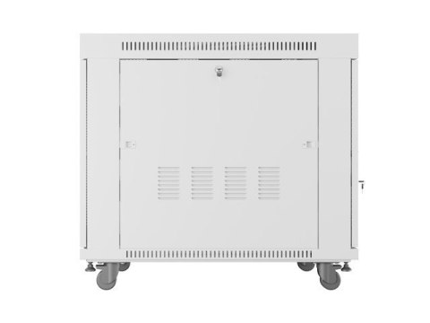 Szafa instalacyjna rack stojąca 19 cali 15U 800x1000 drzwi perforowane LCD szara (Flat pack)