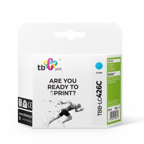 Tusz do Brother MFC-J4540DW TBB-LC426C 100% nowy cyan Tusz do Brother MFC-J4540DW TBB-LC426C 100% nowy cyan