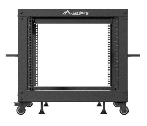 Open rack 19'' 9U 600x600-1100 regulowany czarny