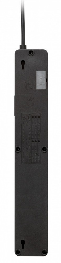 Listwa przeciwprzepięciowa ZX 510, 1L, 3,0m, czarna