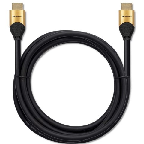Kabel HDMI v2.1 Ultra High Speed 8K | 60Hz | 30AWG | 1m Złoty Kabel HDMI v2.1 Ultra High Speed 8K | 60Hz | 30AWG | 1m Złoty