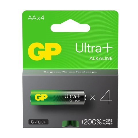 Baterie alkaliczne LR6/AA GP ULTRA+ 4szt. G-TECH