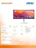 Monitor Modern MD342CQPW 34 cale/LED/UWQHD/Curve/120Hz/Blackk