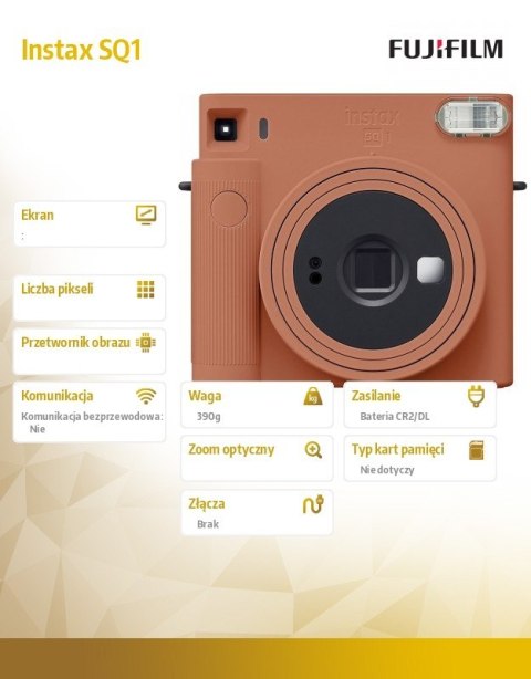 Aparat Instax SQ1 pomarańczowy Aparat Instax SQ1 pomarańczowy
