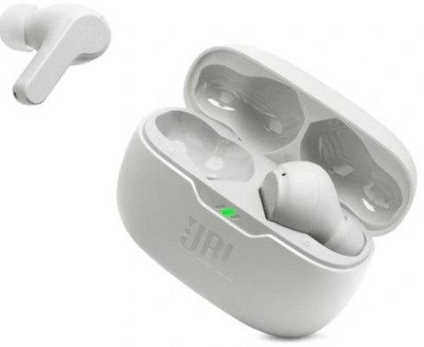 Słuchawki douszne JBL Wave Beam Białe Słuchawki douszne JBL Wave Beam Białe