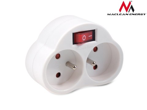 Gniazdko prądowe X2 z wyłącznikiem Energy MCE31 3680W Gniazdko prądowe X2 z wyłącznikiem Energy MCE31 3680W
