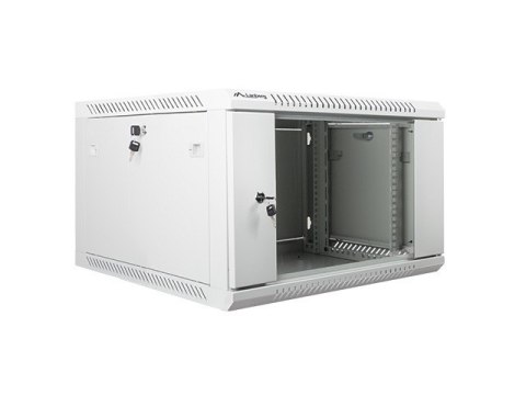 Szafa instalacyjna wisząca 19'' 6U 600X600mm szara (drzwi szklane) Szafa instalacyjna wisząca 19'' 6U 600X600mm szara (drzwi szklane)