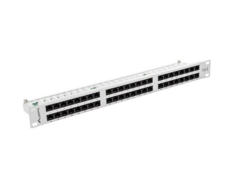 Patch Panel 48 Port 1U Kat.6 szary Patch Panel 48 Port 1U Kat.6 szary