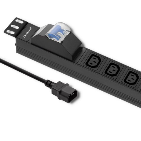 Listwa zasilająca do Rack 19cali | circuit breaker | 1U | 10A | PDU | 8xIEC C13 | 2m Listwa zasilająca do Rack 19cali | circuit breaker | 1U | 10A | PDU | 8xIEC C13 | 2m