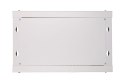 Szafka wisząca rack 4U 600x600 szara szklane drzwi