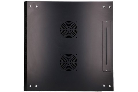 Szafka wisząca rack 6U 600x600 czarna szklane drzwi Szafka wisząca rack 6U 600x600 czarna szklane drzwi