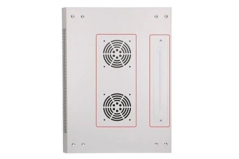 Szafka wisząca rack 9U 600x450 szara szklane drzwi Szafka wisząca rack 9U 600x450 szara szklane drzwi