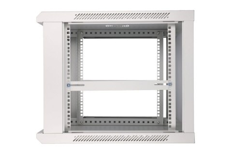 Szafka wisząca rack 9U 600x600 szara szklane drzwi Szafka wisząca rack 9U 600x600 szara szklane drzwi