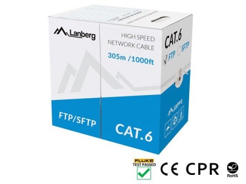 Kabel FTP Kat.6 CU 305 m drut szary Kabel FTP Kat.6 CU 305 m drut szary
