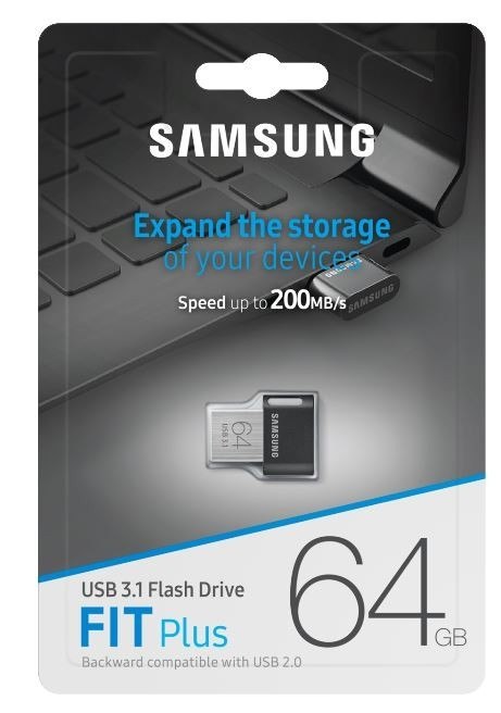 Pendrive FIT Plus USB3.1 64 GB Gray MUF-64AB/APC Pendrive FIT Plus USB3.1 64 GB Gray MUF-64AB/APC