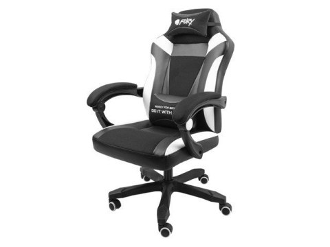 Fotel dla graczy Avenger M+ Czarno-biały Fotel dla graczy Avenger M+ Czarno-biały