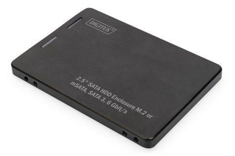 Adapter na dysk SATA/HDD 2,5" M.2 /mSATA SATA 3,6 Gbit/s, zapis do 520 MB/s Aluminiowa Adapter na dysk SATA/HDD 2,5" M.2 /mSATA SATA 3,6 Gbit/s, zapis do 520 MB/s Aluminiowa