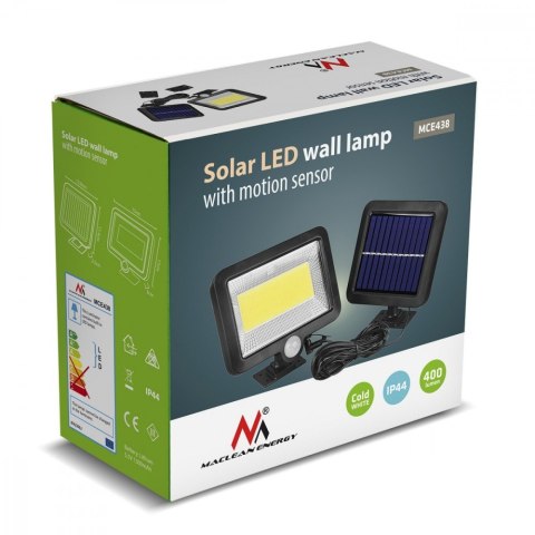 Solarny naświetlacz LED z czujnikiem IP44 MCE438 Solarny naświetlacz LED z czujnikiem IP44 MCE438