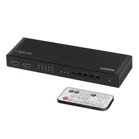 Switch 4x2 HDMI, 4K 60Hz, z pilotem Switch 4x2 HDMI, 4K 60Hz, z pilotem
