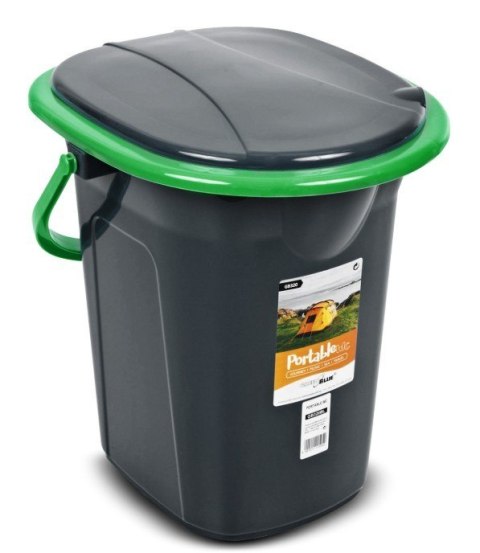 Toaleta turystyczna GB320BG czarno-zielona Toaleta turystyczna GB320BG czarno-zielona