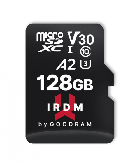 Karta pamięci microSD IRDM 128GB UHS-I U3 A2 + adapter Karta pamięci microSD IRDM 128GB UHS-I U3 A2 + adapter