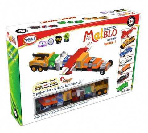 Zestaw Malblo Magnetyczne pojazdy deluxe 1 Zestaw Malblo Magnetyczne pojazdy deluxe 1