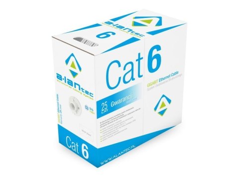Kabel U/UTP typu linka kat.6 PVC 305m - 25 lat gwarancji Kabel U/UTP typu linka kat.6 PVC 305m - 25 lat gwarancji