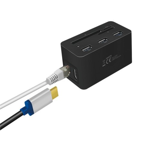 Stacja dokująca USB-C do laptopa, 4K/PD/RJ45 Stacja dokująca USB-C do laptopa, 4K/PD/RJ45