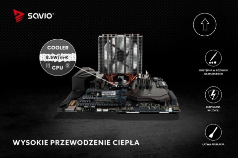 Glacier Pasta termoprzewodząca 8.5 W/mK 2g TG-02 Glacier Pasta termoprzewodząca 8.5 W/mK 2g TG-02