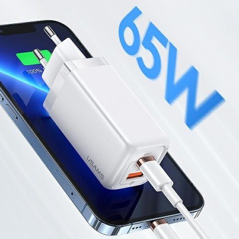 Ładowarka sieciowa T47 USB/ USB-C 65W PD Fast Ładowarka sieciowa T47 USB/ USB-C 65W PD Fast