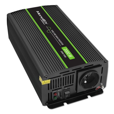 Przetwornica napięcia Monolith | 1000W | 2000W | 24V na 230V | Czysty Sinus Przetwornica napięcia Monolith | 1000W | 2000W | 24V na 230V | Czysty Sinus