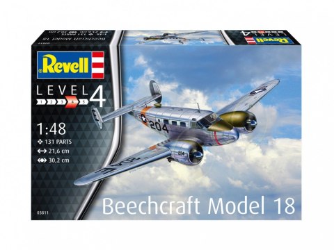 Model plastikowy Samolot Beechcraft model 18 1/48 Model plastikowy Samolot Beechcraft model 18 1/48
