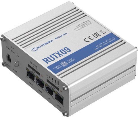 Router LTE RUTX09 (Cat 6), 4xGbE, GNSS, Ethernet Router LTE RUTX09 (Cat 6), 4xGbE, GNSS, Ethernet