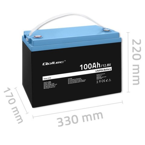 Akumulator LiFePO4 Litowo-Żelazowo-Fosforanowy | 12.8V " 100Ah | 1280Wh | BMS Akumulator LiFePO4 Litowo-Żelazowo-Fosforanowy | 12.8V " 100Ah | 1280Wh | BMS