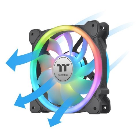 Wentylator SwaFan 14 RGB + kontroler + zamienne łopatki (reverse) czarny Wentylator SwaFan 14 RGB + kontroler + zamienne łopatki (reverse) czarny