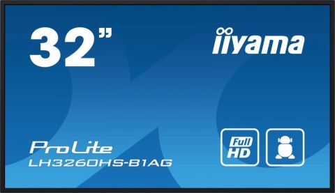 Monitor wielkoformatowy 31.5 cala LH3260HS-B1AG matowy 24h/7 500(cd/m2) VA 1920 x 1080 FHD Android.11 Wifi CMS(iiSignage2) Monitor wielkoformatowy 31.5 cala LH3260HS-B1AG matowy 24h/7 500(cd/m2) VA 1920 x 1080 FHD Android.11 Wifi CMS(iiSignage2)