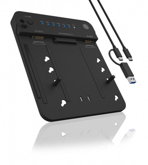 Stacja dokująca/klonująca IB-2915MSCL-C31 M.2 dla M.2 0NVMe i SATA 2,5/3,5 SSD/HDD Stacja dokująca/klonująca IB-2915MSCL-C31 M.2 dla M.2 0NVMe i SATA 2,5/3,5 SSD/HDD