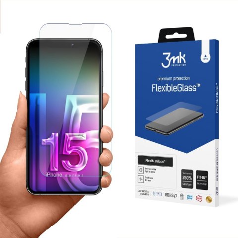 FlexibleGlass iPhone 15 6,1 Szkło hybrydowe FlexibleGlass iPhone 15 6,1 Szkło hybrydowe