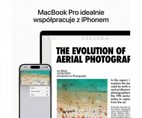 MacBook Pro 14,2 cali: M3 8/10, 8GB, 1TB - Gwiezdna szarość MacBook Pro 14,2 cali: M3 8/10, 8GB, 1TB - Gwiezdna szarość