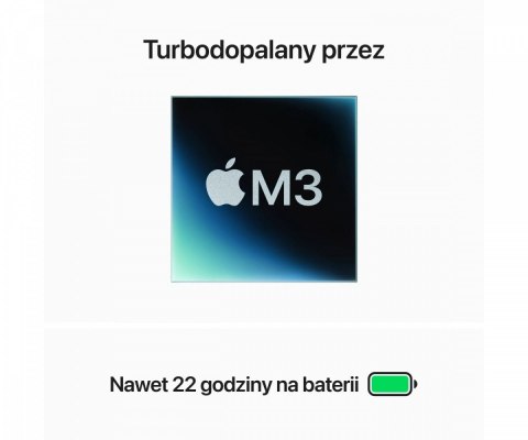 MacBook Pro 14,2 cali: M3 8/10, 8GB, 512GB - Gwiezdna szarość MacBook Pro 14,2 cali: M3 8/10, 8GB, 512GB - Gwiezdna szarość