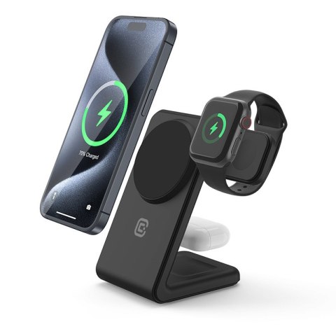 Ładowarka bezprzewodowa MagSpot Stand 3w1 z MagSafe do iPhone, Apple Watch i AirPods Ładowarka bezprzewodowa MagSpot Stand 3w1 z MagSafe do iPhone, Apple Watch i AirPods
