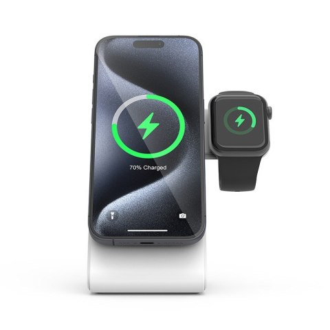 Ładowarka bezprzewodowa MagSpot Stand 3w1 z MagSafe do iPhone, Apple Watch i AirPods Ładowarka bezprzewodowa MagSpot Stand 3w1 z MagSafe do iPhone, Apple Watch i AirPods